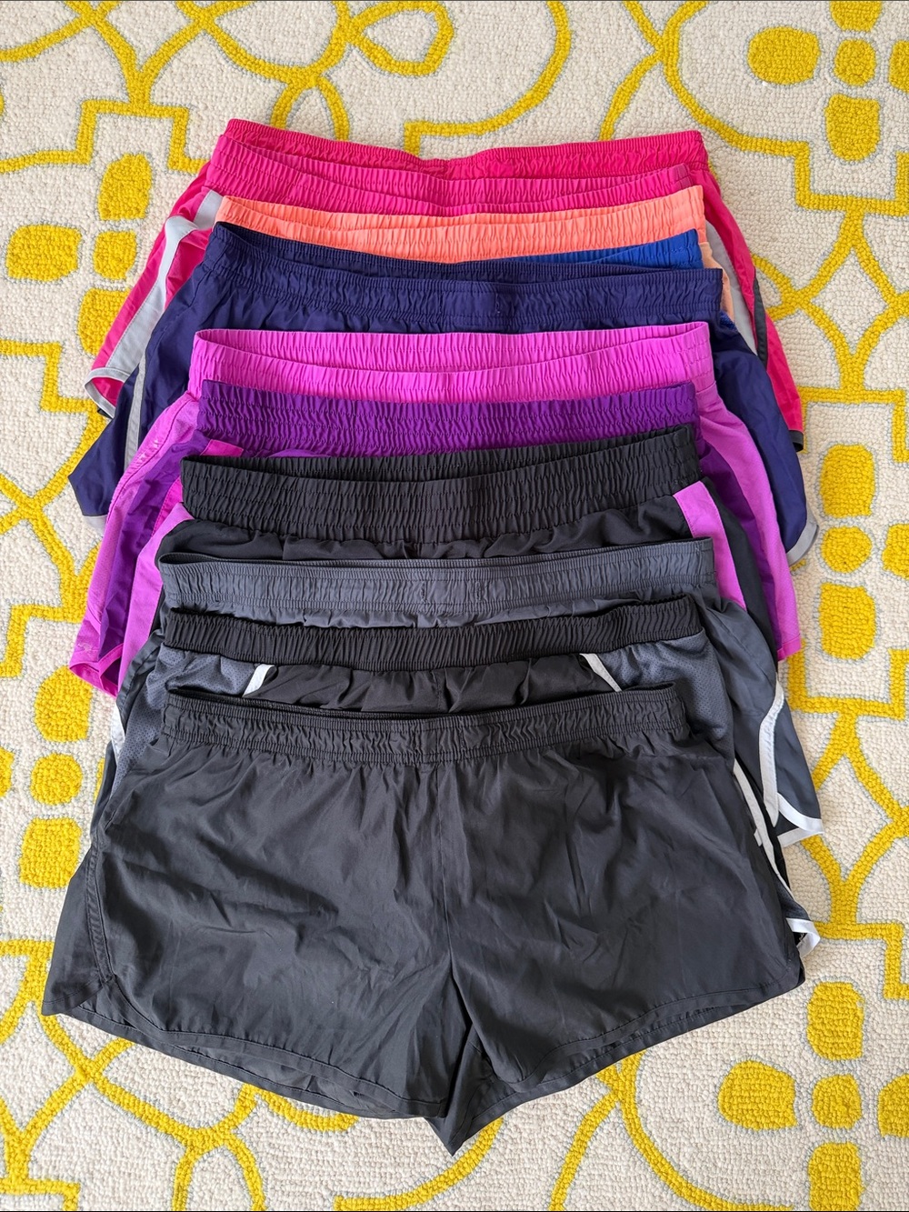 11 Pairs of Old Navy Athletic Shorts. Sz L